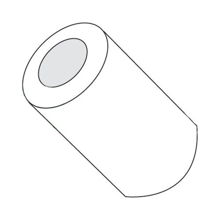 Newport Fasteners Round Spacer, #6 Screw Size, Natural Nylon, 3/4 in Overall Lg, 0.140 in Inside Dia, 1000 PK 807227